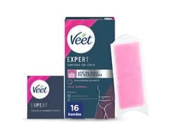 Veet Expert Bandas de Cera Depilatórias Pele Normal 16 Unidades