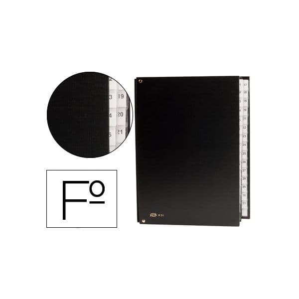 Pardo Pasta Classificadora Cartão Folio Índice Numérico - 83101