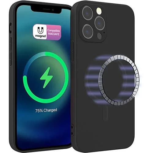 Capa Icoveri MagSafe para Apple iPhone 13 Pro Max - Preto