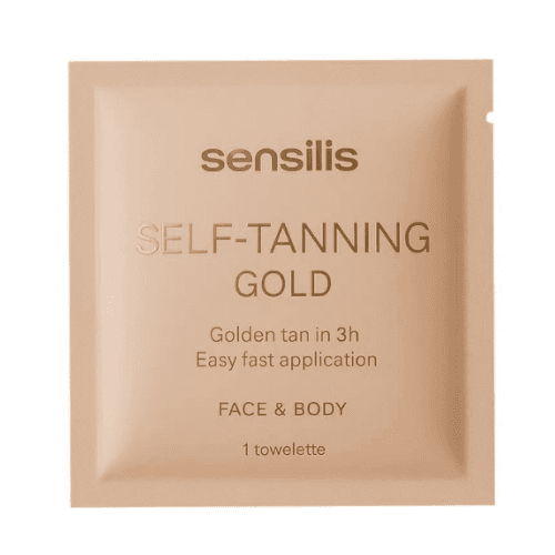 Autobronzeador Sensilis Self Tanning Gold Toalhitas 6 unidades