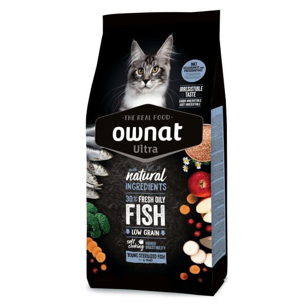 Ownat Ultra Gato Young Sterilized Peixe 1-6 anos 1.5 Kg