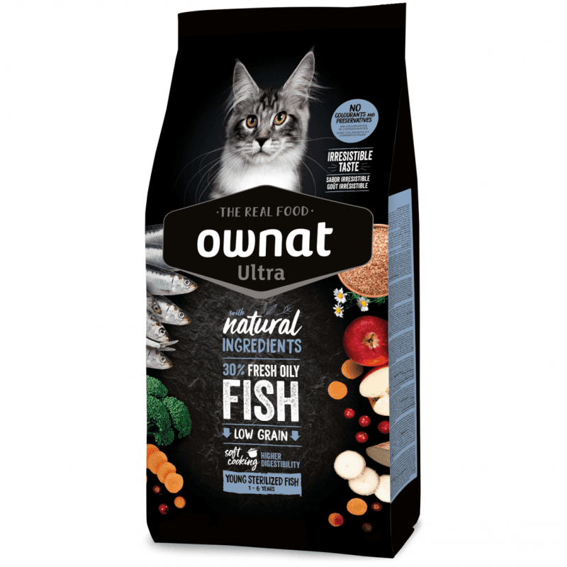 Ownat Ultra Gato Esterilizado Peixe 3Kg