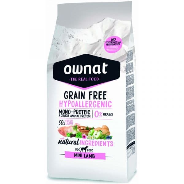 Ownat Grain Free Hypo-Allergenic Mini Lamb 3Kg
