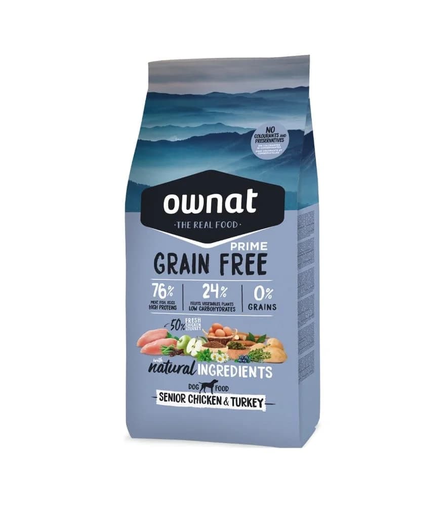 Ownat Prime Grain Free Senior Chicken & Turkey 12Kg