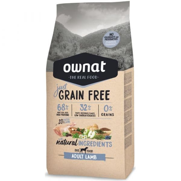 Ownat Just Grain Free Adult Lamb Dog 14Kg