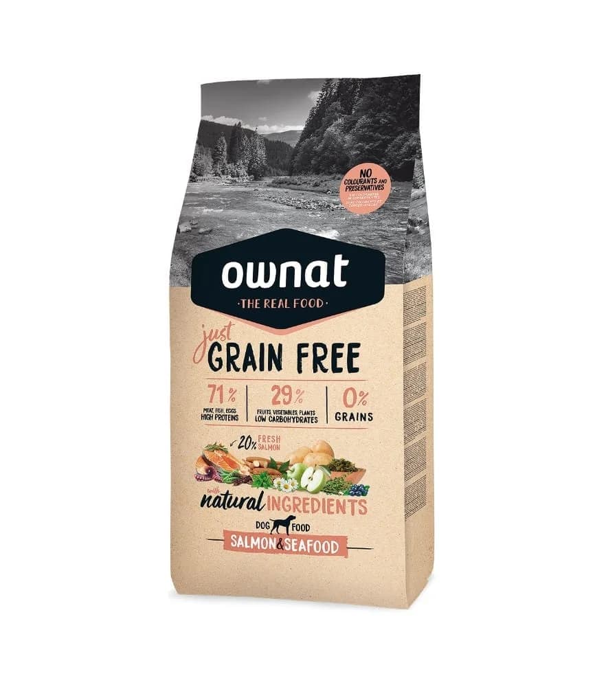 Ownat Just Grain Free Salmon & Seafood 3Kg