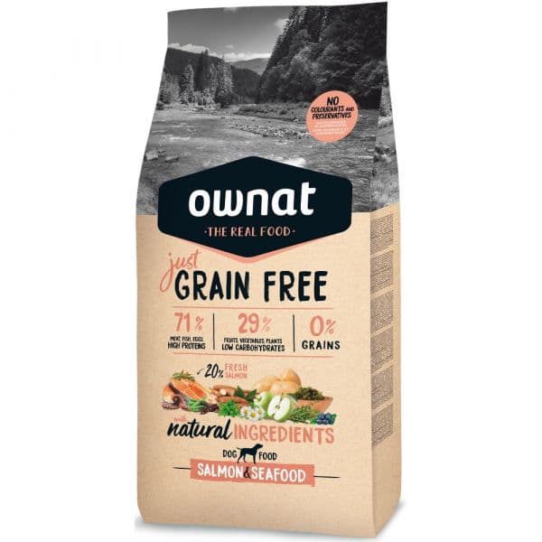 Ownat Just Grain Free Salmon & Seafood 14Kg