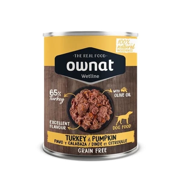 Ração Húmida Ownat Grain Free Turkey & Pumpkin 400g