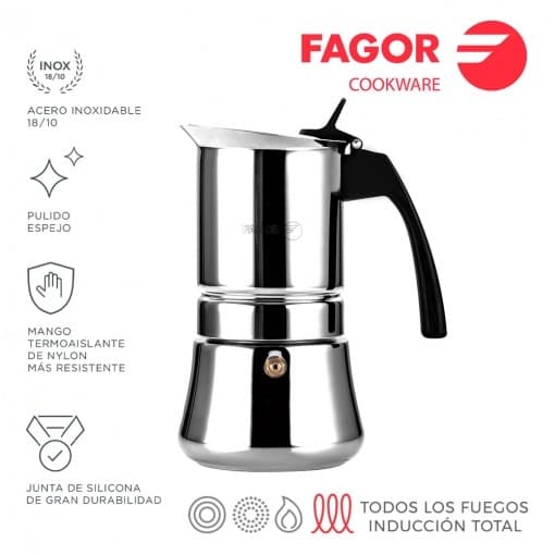 Cafeteira Inox Etnica 10T 18/10 Fagor