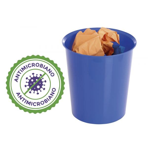Archivo 2000 Cesto Antimicrobiano Sanitized Azul 16 Litros