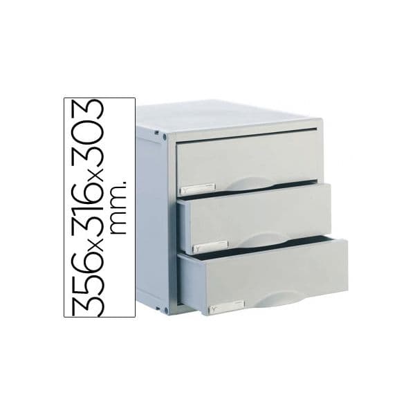 Archivo 2000 Arquivador Archisystem 3 Gavetas 356x316x303mm - 8403C