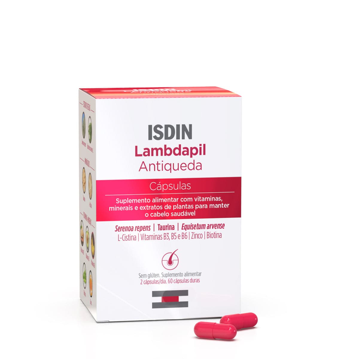 Isdin Lambdapil Fortificante para Cabelos 60 Cápsulas