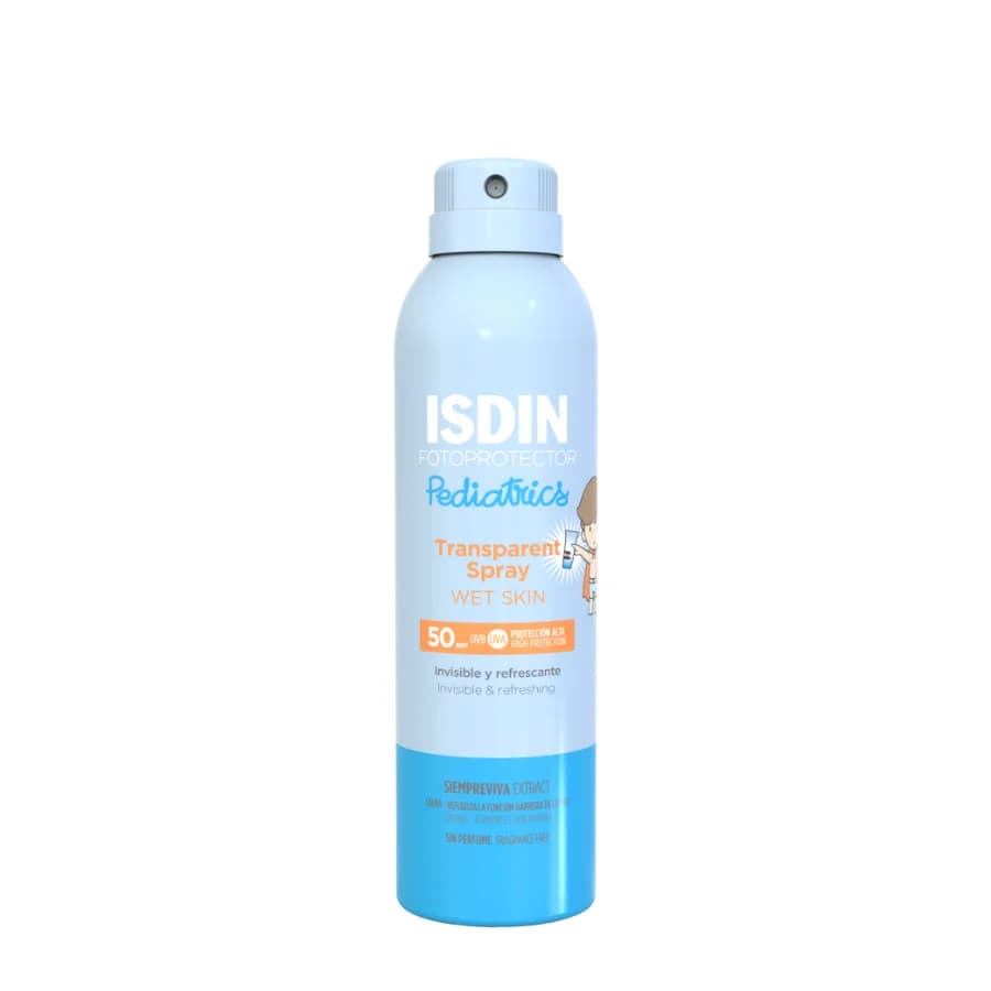 ISDIN Fotoprotetor Pediatrics Wet Skin Transparente Spray SPF50+ 250ml