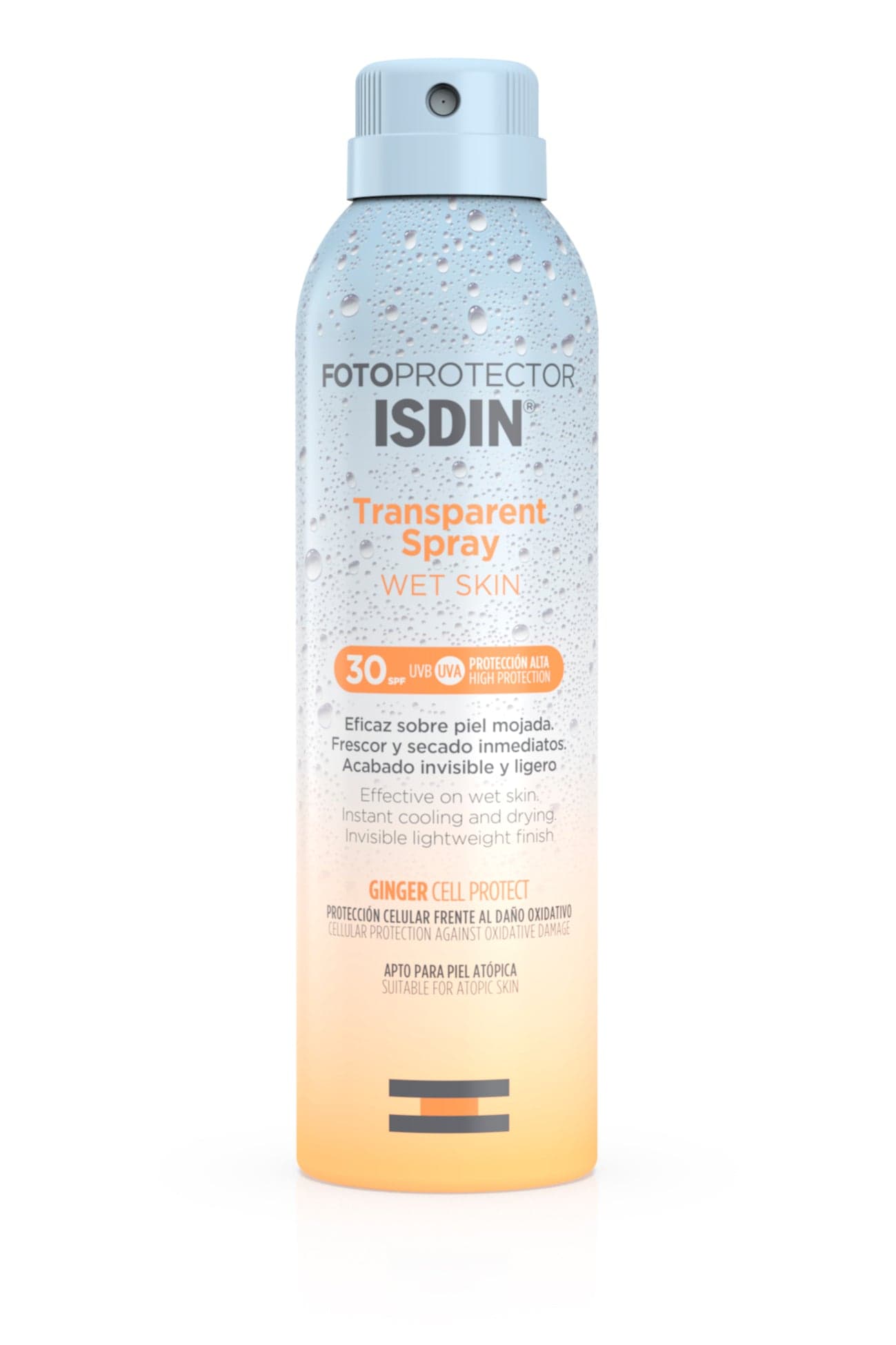 ISDIN Fotoprotetor Wet Skin Transparent Spray FPS30 250 mL