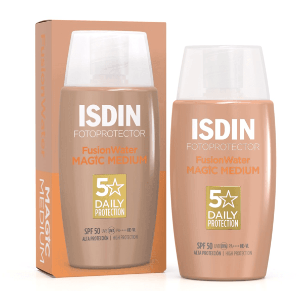 ISDIN Fotoprotetor Fusion Water Magic Tom Médio SPF50 50 mL