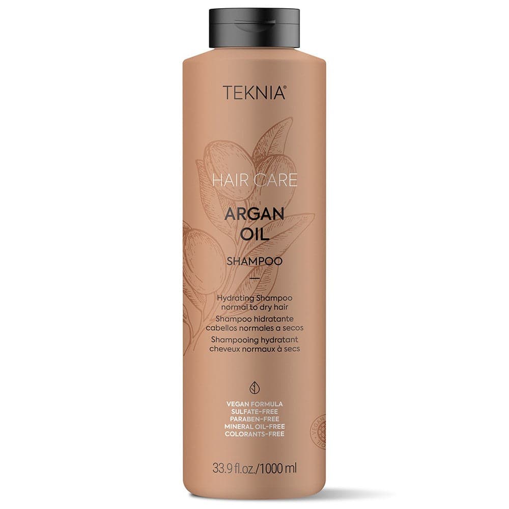 Shampoo hidratante com óleo de argão Lakmé Teknia 1000ml