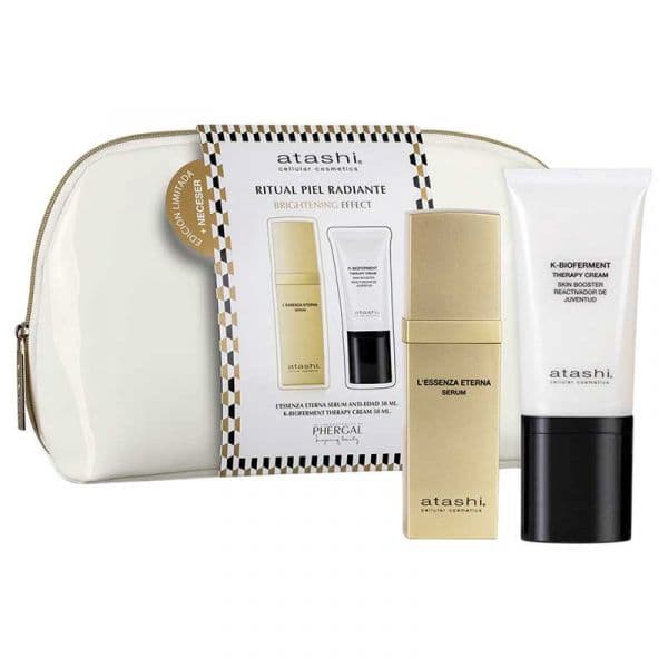 Atashi Radiant Skin L'Essenza Eterna Sérum Anti-envelhecimento 30ml  + K-Bioferment Therapy Cream 50ml Coffret