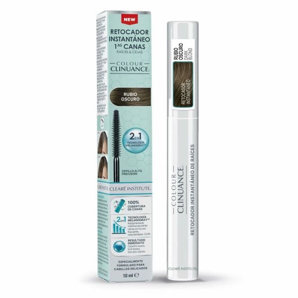 Clearé Institute Colour Clinuance Retocador de Raízes e Sobrancelhas Loiro Escuro 10 ml
