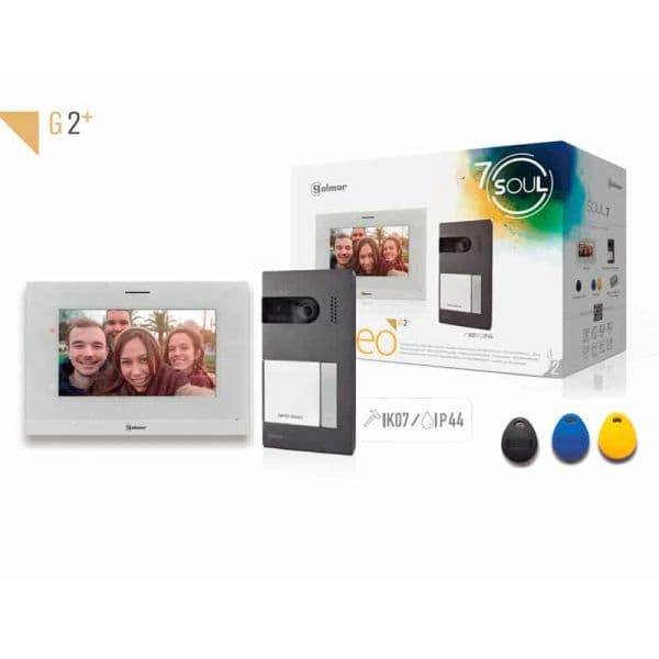 Golmar Kit de vídeo S5110 / ART 7H Com Memória Branco - S5110/ART7H