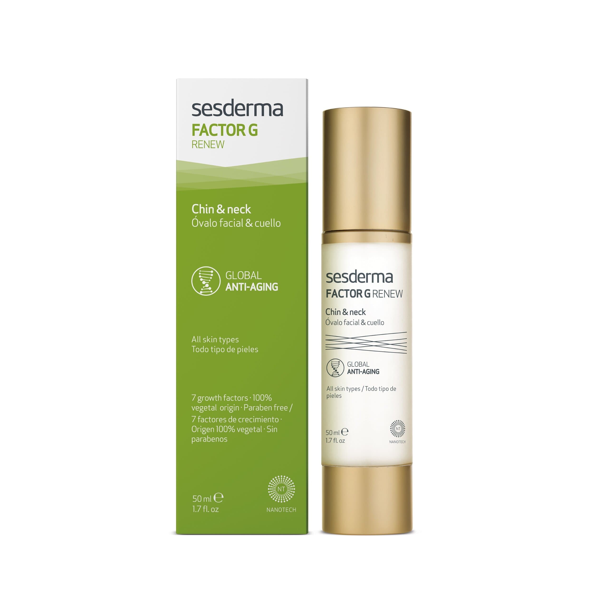 Sesderma Factor G Renew Contorno Rosto/Pescoço 50ml