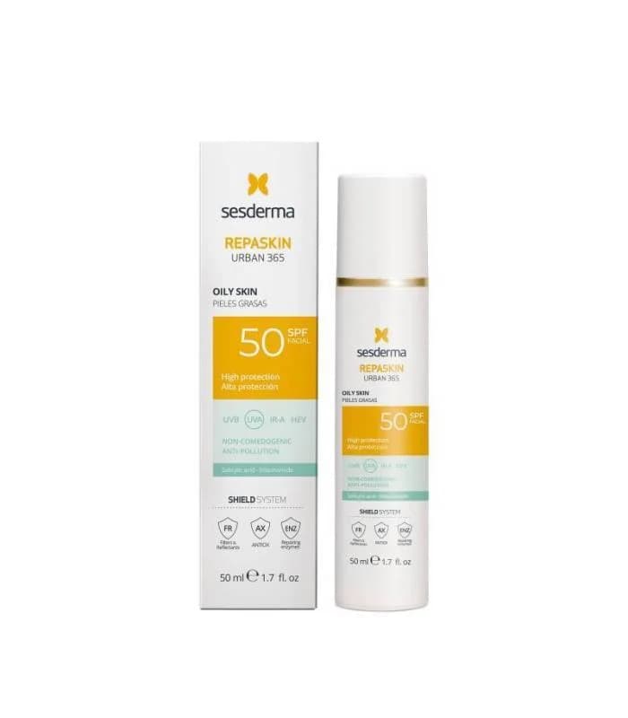 Protetor Solar Sesderma Repaskin Urban 365 Pele Oleosa SPF50 50ml