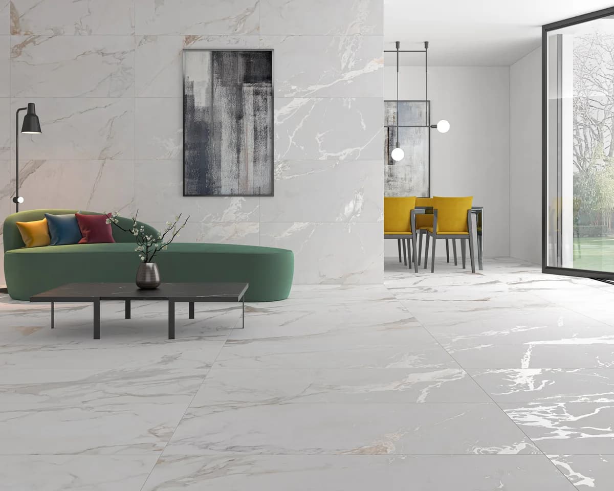 Ecoceramic Pavimento Cerâmico 60x120cm Logan Gold - 88741537