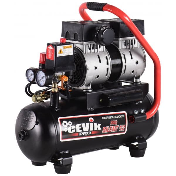 Cevik Compresor Silencioso Pro CA-PRO12SILENT 12L 1 HP