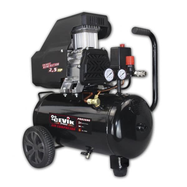 Cevik Compressor 24L 2.5HP 9BAR CA-PRO26NG