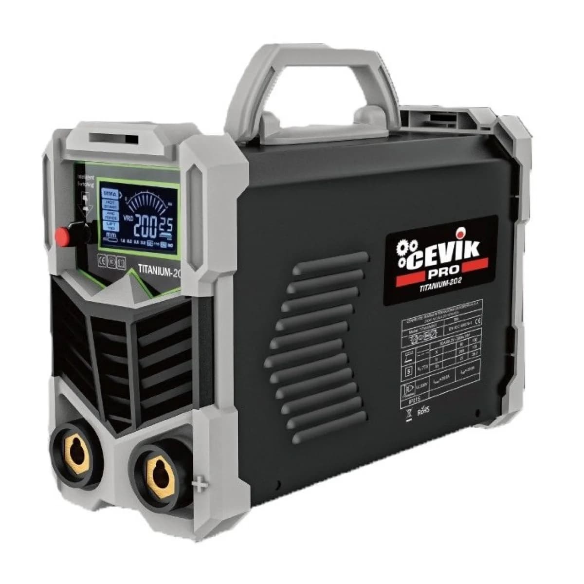 Máquina soldar Inverter MMA 200A refª CE-TITANIUM202 CEVIK - CE-TITANIUM202 - Ferramentaspro.pt