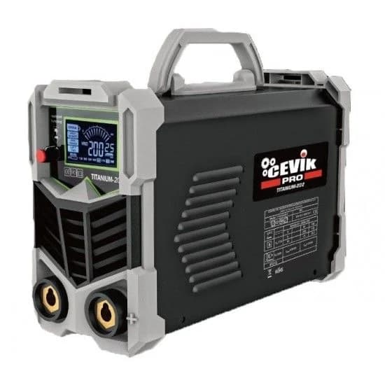 Máquina soldar Inverter MMA 200A refª CE-TITANIUM202 CEVIK - CE-TITANIUM202 - Ferramentaspro.pt