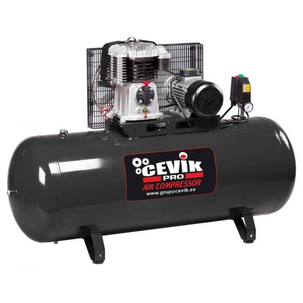 Cevik Compressor 400V- 5,5HP- 270 lt.-10 Bar- 550 Lt./ Min.