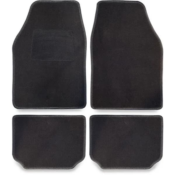 Bc Corona Kit 4 Tapetes Clasic Preto Preto - 04.GOM001012