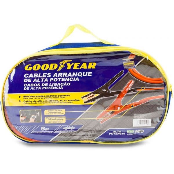 Goodyear Cabos de Arranque 600AMP 22MM 6M Vermelho & Preto