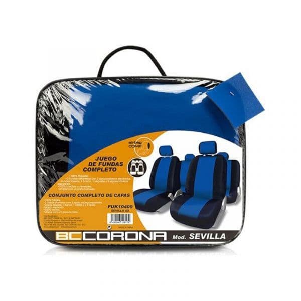 Bc Corona Kit Coberturas de Bancos Sevilla Azul Azul - 04.FUK10409