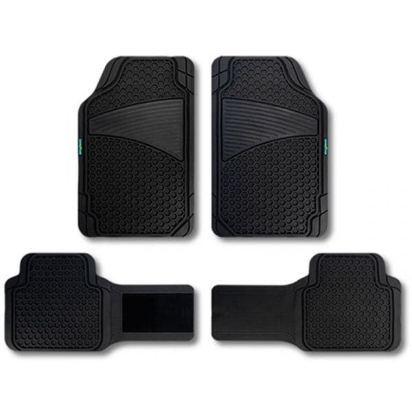 Goodyear Kit 4 Tapetes Borracha Favo Preto