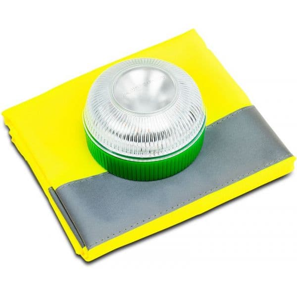 Motorkit LED Emergência Homologada V16 + Colete de Emergência - MOTOR16523