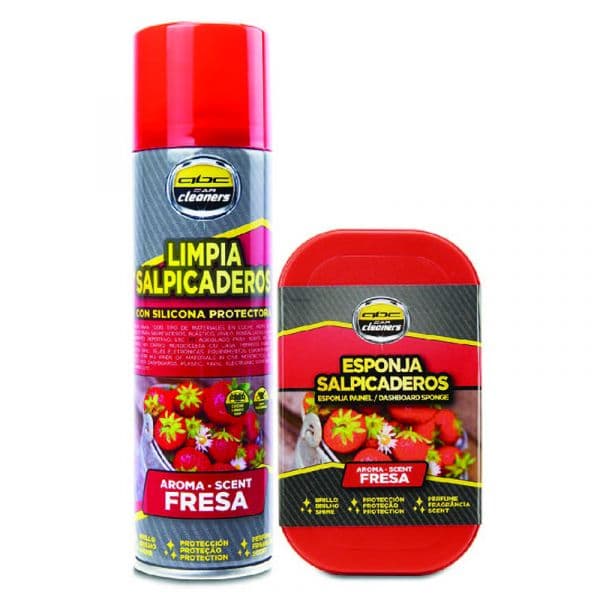 Bc Corona Kit Spray e Esponja P/plásticos Interior - Morango - ZABC12204