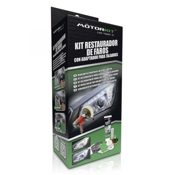 N/a Kit Restaurador de Faróis com Acessórios de Polimento - MOT1005