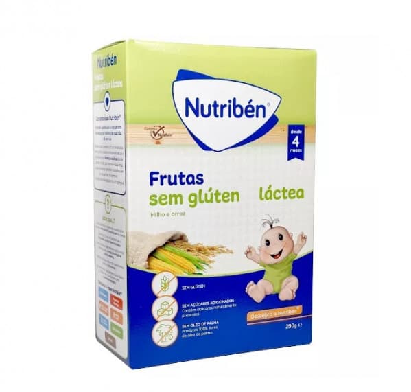 Nutriben Primeira Papa Maçã Láctea +4 meses 250g