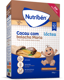 Nutriben Papa Cacau com Bolacha Maria Láctea +12 meses 250g