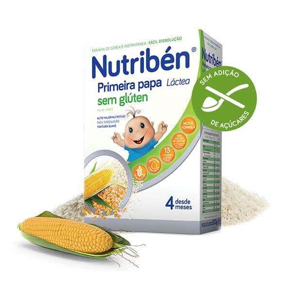 NUTRIBEN FARINHAS PRIMEIRA PAPA LÁCTEA SEM GLUTEN  250G