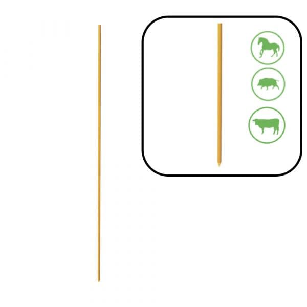 Pastormatic Pack 50 Estacas de Vedação Fibra Amarela 120cm Ø 12mm