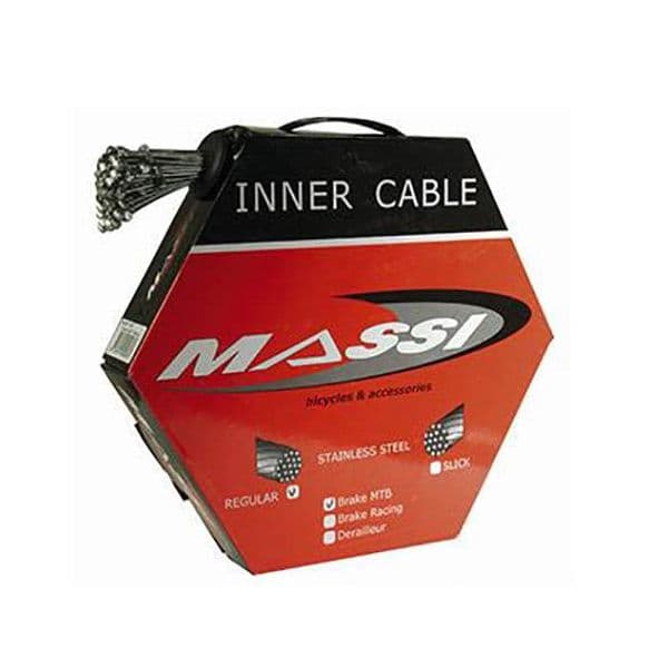Massi Cable Brake Road Stainless Box 50 Pieces Grey