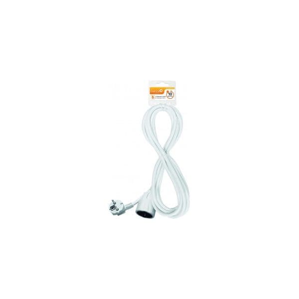 Garza Power - Prolongador Alargador de Cable de 10 metros, Base Múltiple Toma Schuko, Protección Infantil. Toma hasta 16 Amperios 430010G