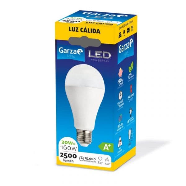 GARZA Lâmpada led E27 Standard 2500 Lm Luz Amarela Gz