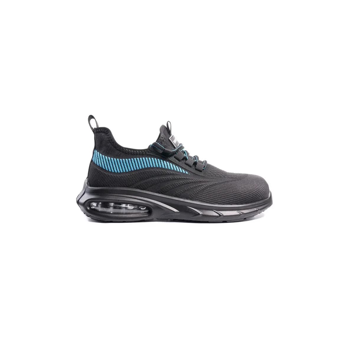 Sapatos de segurança safetop combio sport tecido poliéster 3d sola pu bidensidade 1p tamanho 43 cor preto/azul