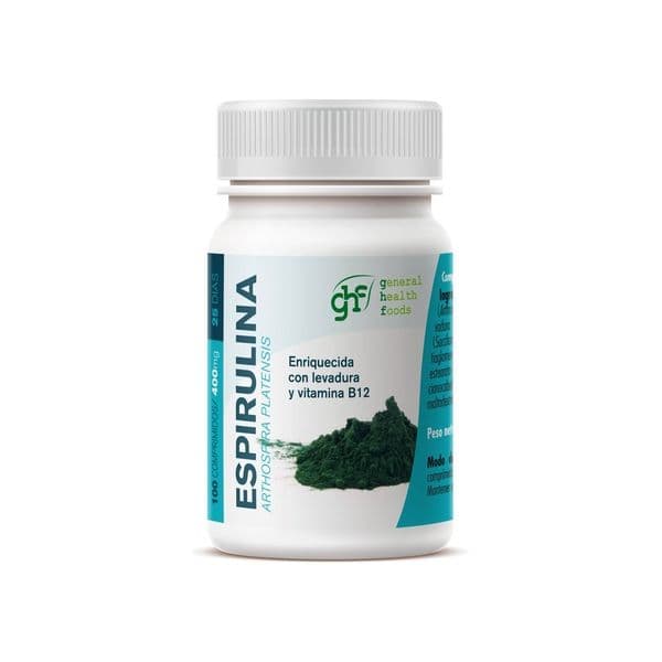 Ghf Spirulina Saúde e Cuidados Pessoais 100 Comprimidos de 400mg