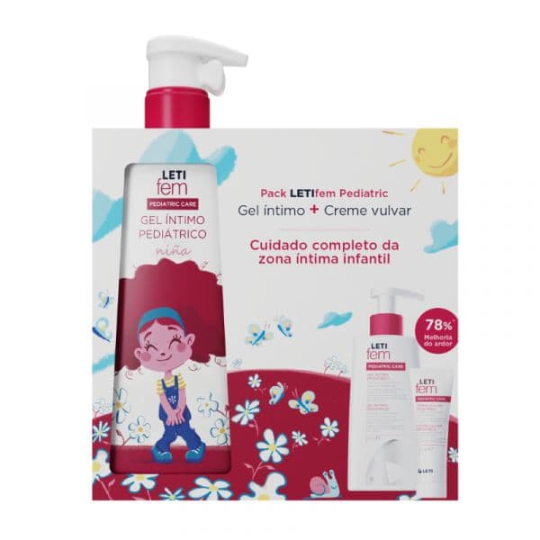 Letifem Pediatric Gel Íntimo 250ml + Creme Vulvar 30ml Coffret