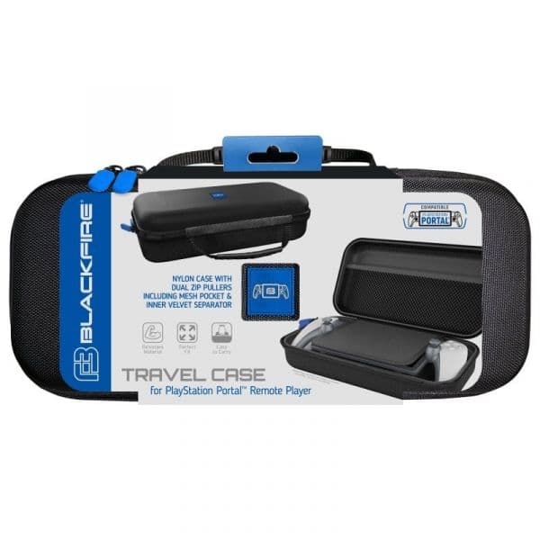 Blackfire Nylon Travel Case Mala de transporte compatível com PS5 Portal Remote Player