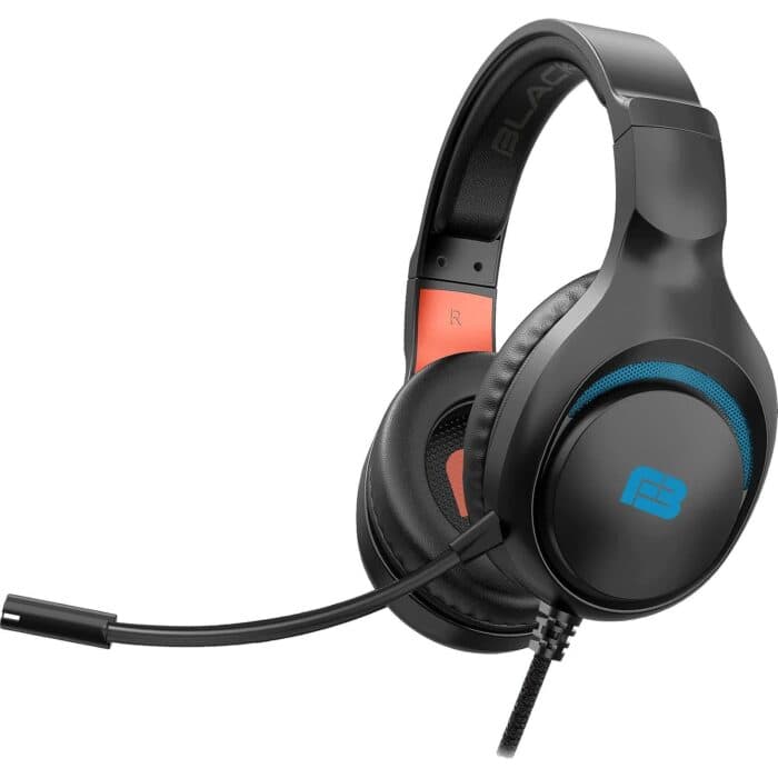 Blackfire NSX-Neon2 Gaming Headset Preto/Azul/Laranja para Nintendo Switch 2